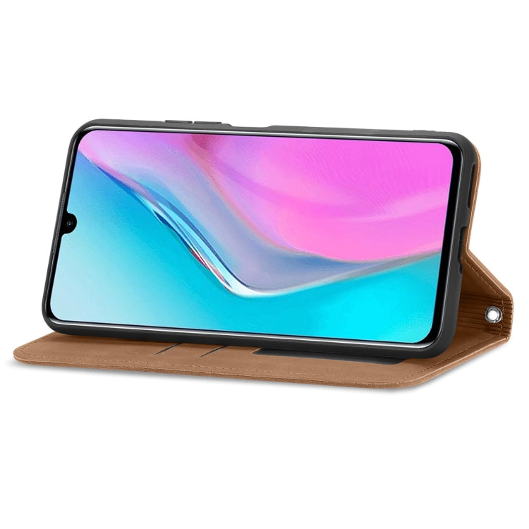 For Infinix Note 11 Retro Skin Feel Magnetic Leather Phone Case