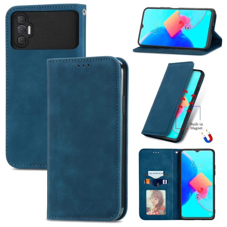 For Tecno Spark 8P Retro Skin Feel Magnetic Leather Phone Case