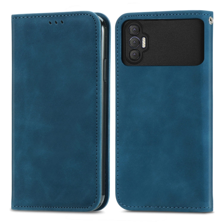 For Tecno Spark 8P Retro Skin Feel Magnetic Leather Phone Case