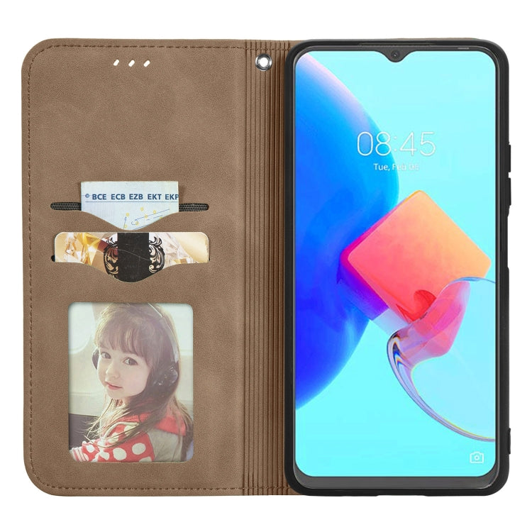 For Tecno Spark 8P Retro Skin Feel Magnetic Leather Phone Case