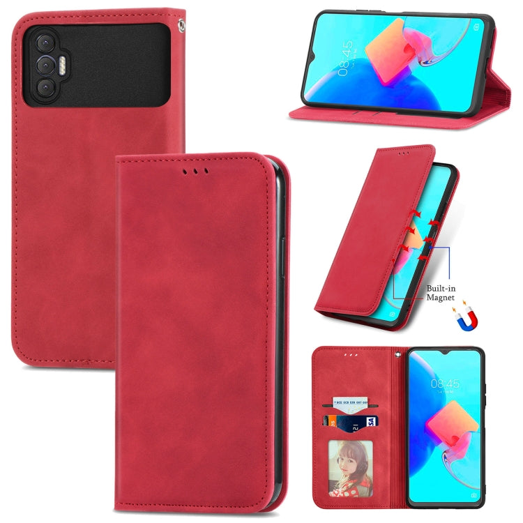 For Tecno Spark 8P Retro Skin Feel Magnetic Leather Phone Case