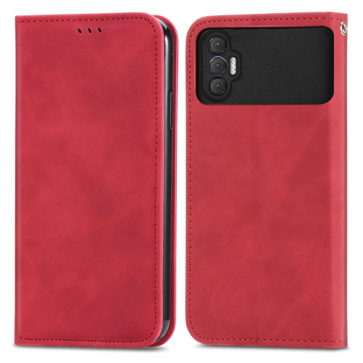 For Tecno Spark 8P Retro Skin Feel Magnetic Leather Phone Case