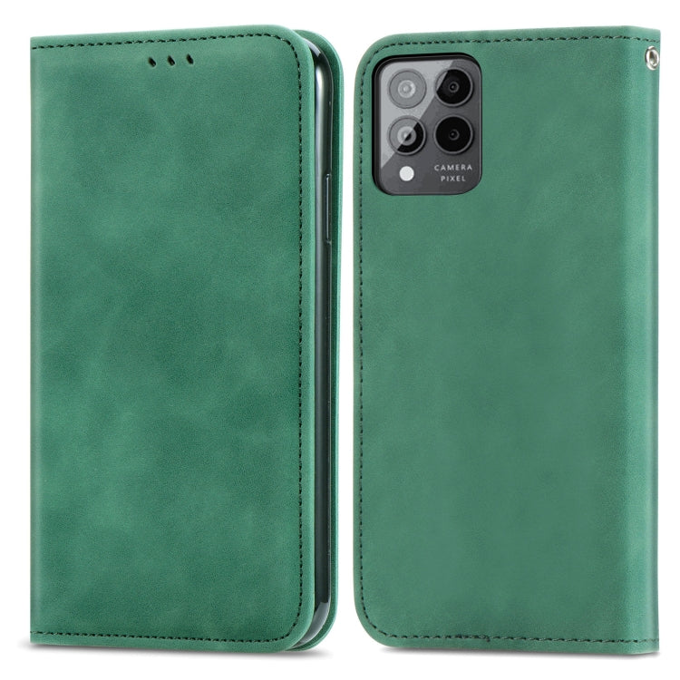 For T-Mobile Revvl 6 Pro 5G Retro Skin Feel Magnetic Leather Phone Case