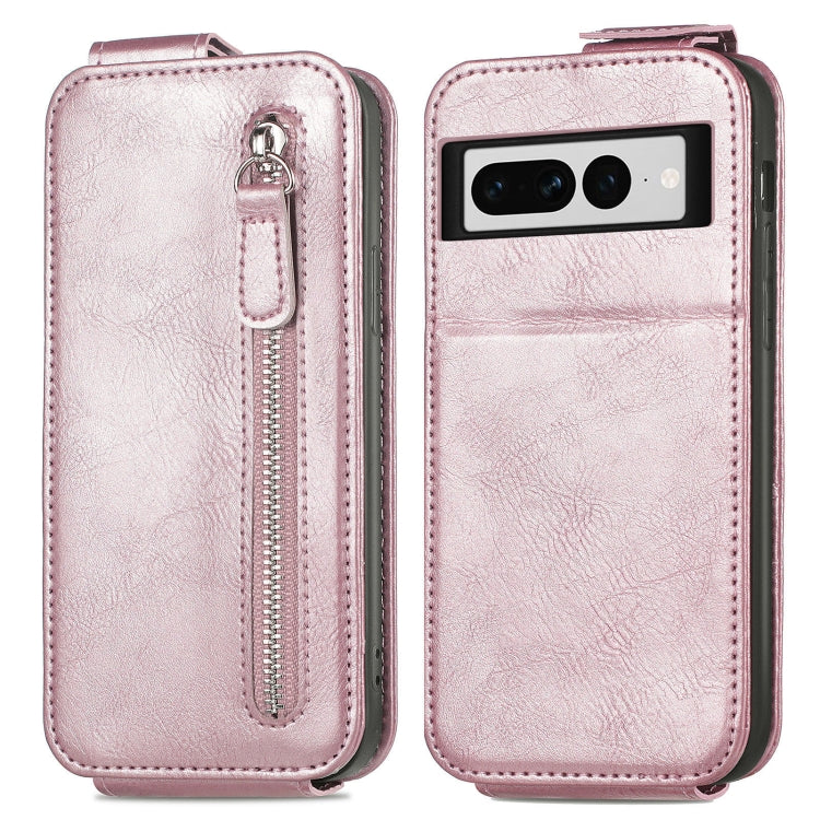 For Google Pixel 7 Pro Zipper Wallet Vertical Flip Leather Phone Case