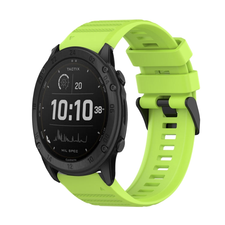 For Garmin Tactix Delta 26mm Horizontal Texture Silicone Watch Band with Removal Tool