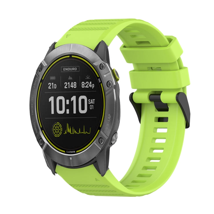For Garmin Enduro 26mm Horizontal Texture Silicone Watch Band with Removal Tool