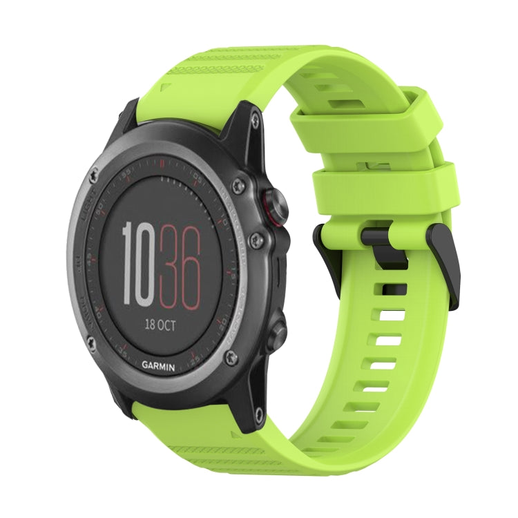 For Garmin Fenix 3 26mm Horizontal Texture Silicone Watch Band with Removal Tool