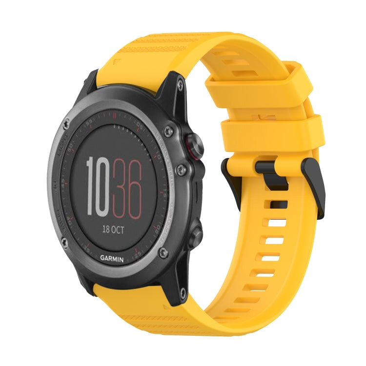 For Garmin Fenix 3 26mm Horizontal Texture Silicone Watch Band with Removal Tool