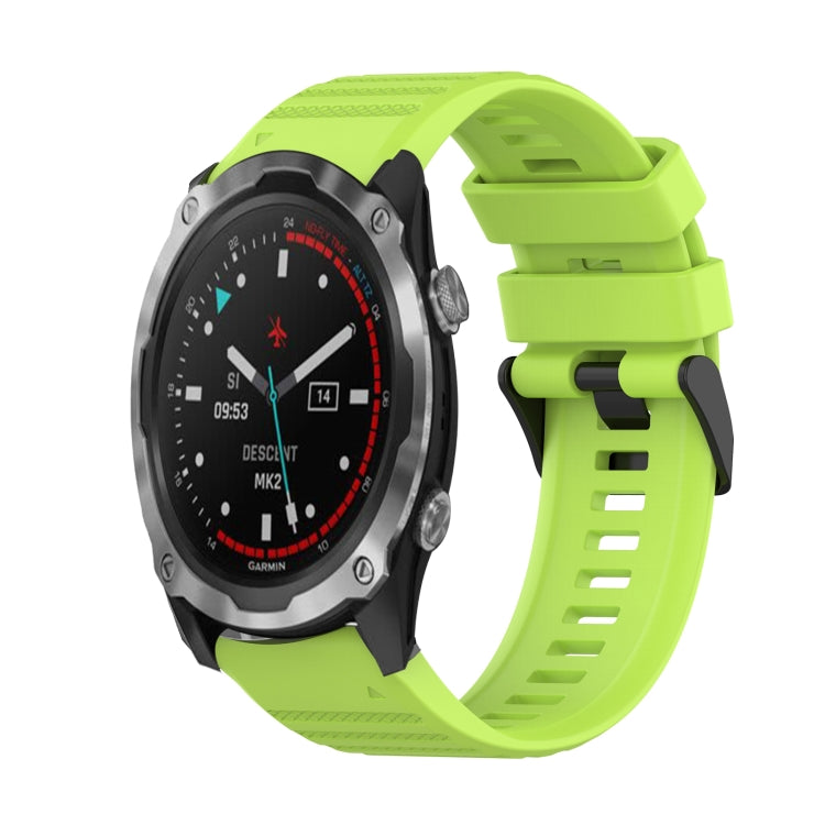 For Garmin Descent MK 2 26mm Horizontal Texture Silicone Watch Band with Removal Tool
