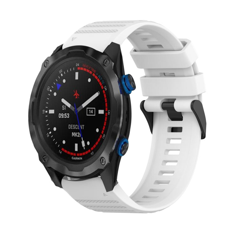 For Garmin Descent MK 2i 26mm Horizontal Texture Silicone Watch Band with Removal Tool