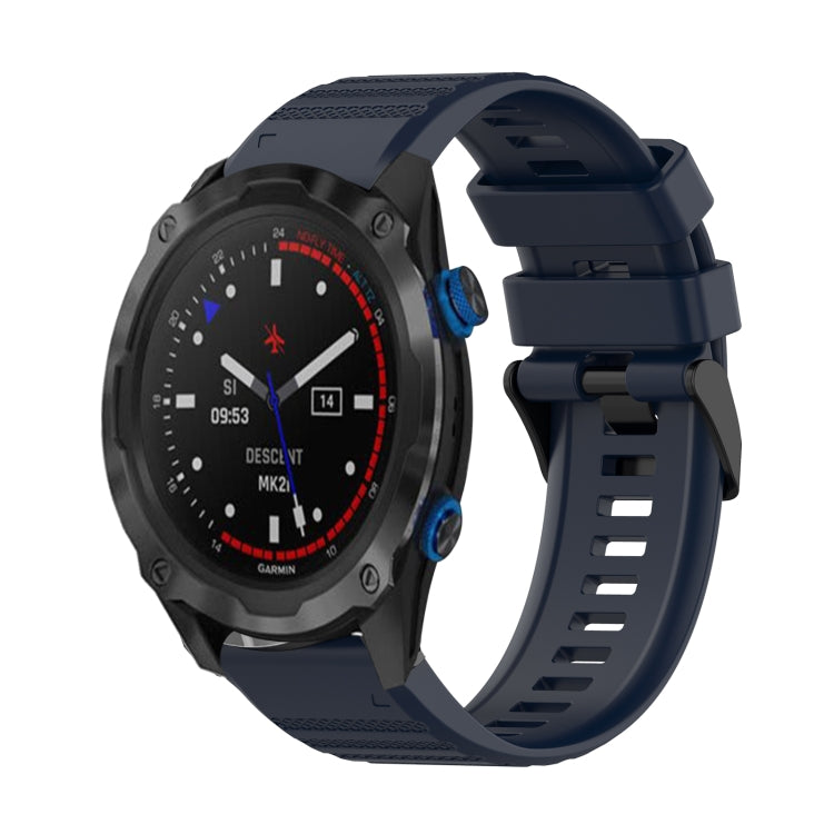 For Garmin Descent MK 2i 26mm Horizontal Texture Silicone Watch Band with Removal Tool