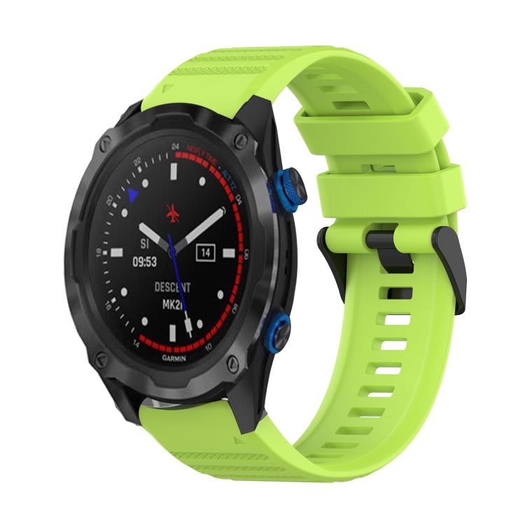 For Garmin Descent MK 2i 26mm Horizontal Texture Silicone Watch Band with Removal Tool