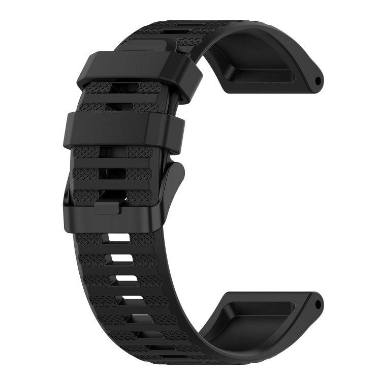 For Garmin Fenix 7 22mm Horizontal Texture Silicone Watch Band with Removal Tool