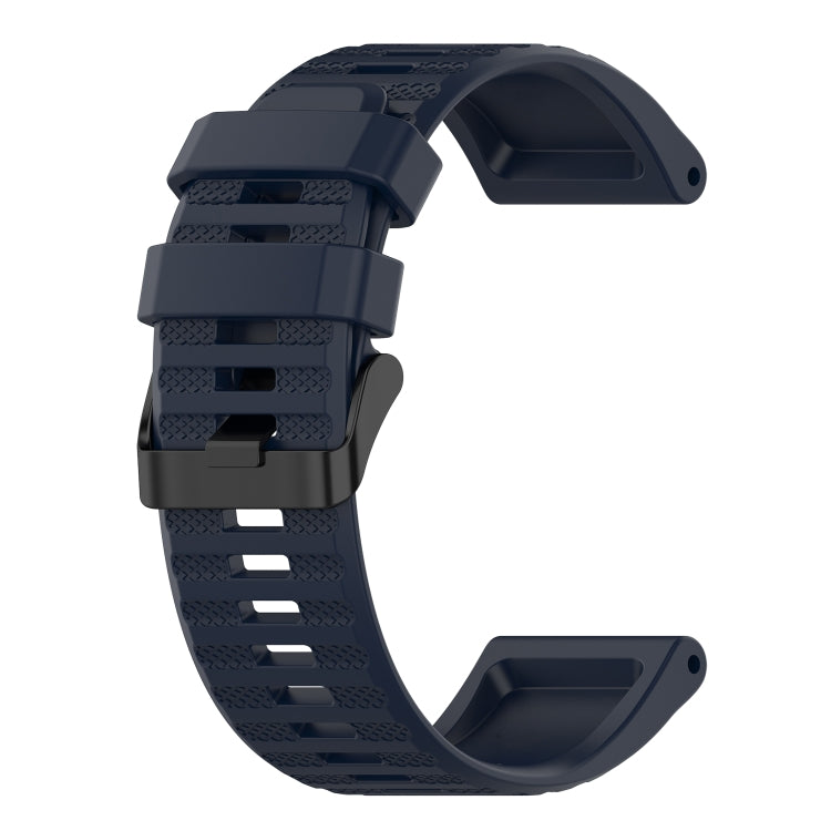 For Garmin Fenix 7 Solar 22mm Horizontal Texture Silicone Watch Band with Removal Tool