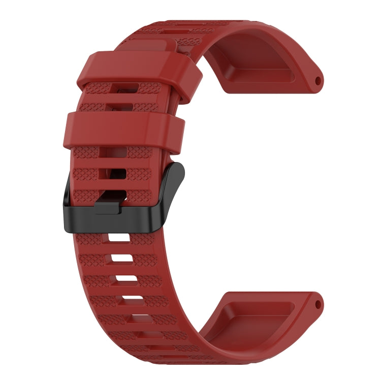 For Garmin Approach S62 22mm Horizontal Texture Silicone Watch Band with Removal Tool