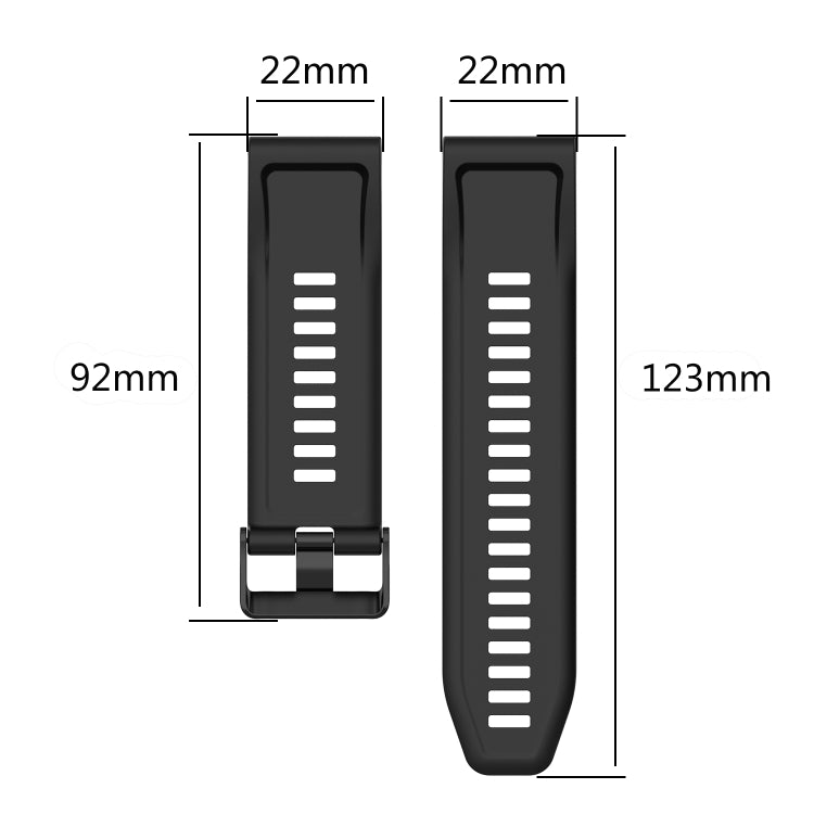 For Garmin Approach S62 22mm Horizontal Texture Silicone Watch Band with Removal Tool