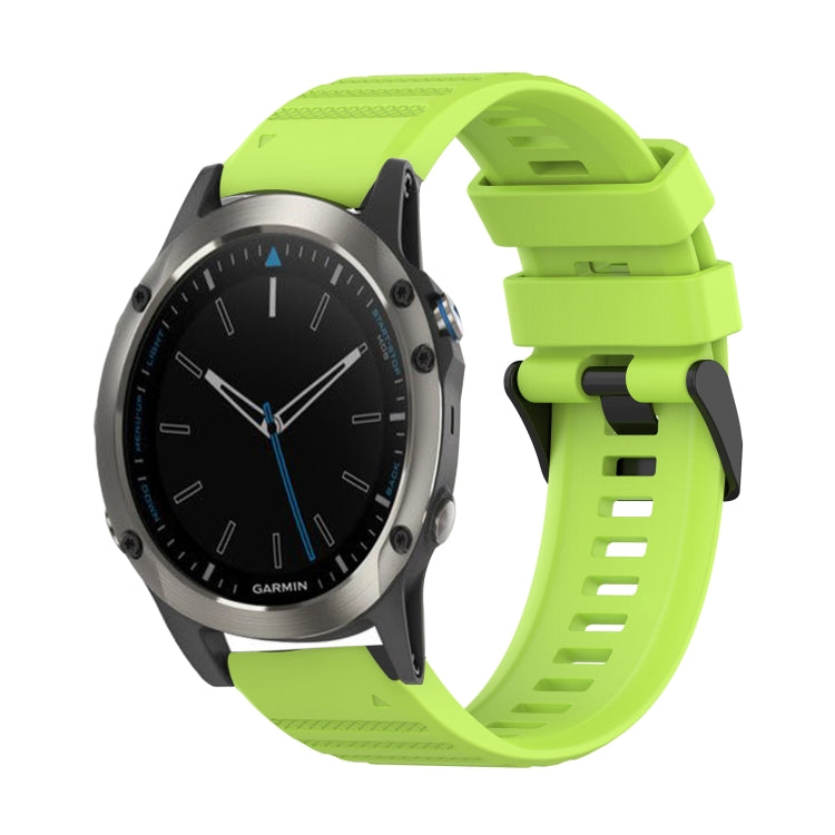 For Garmin Quatix 5 22mm Horizontal Texture Silicone Watch Band with Removal Tool