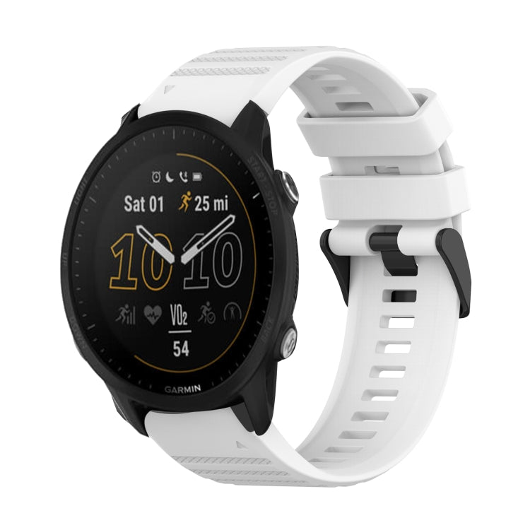 For Garmin Forerunner 955 22mm Horizontal Texture Silicone Watch Band with Removal Tool