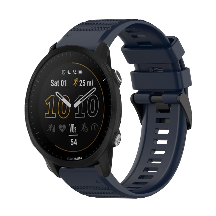 For Garmin Forerunner 955 22mm Horizontal Texture Silicone Watch Band with Removal Tool