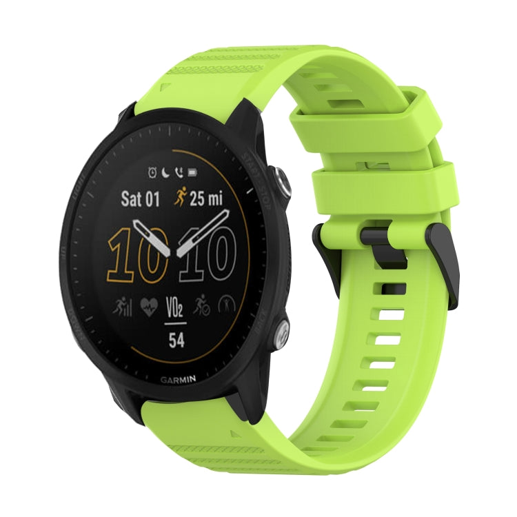 For Garmin Forerunner 955 22mm Horizontal Texture Silicone Watch Band with Removal Tool