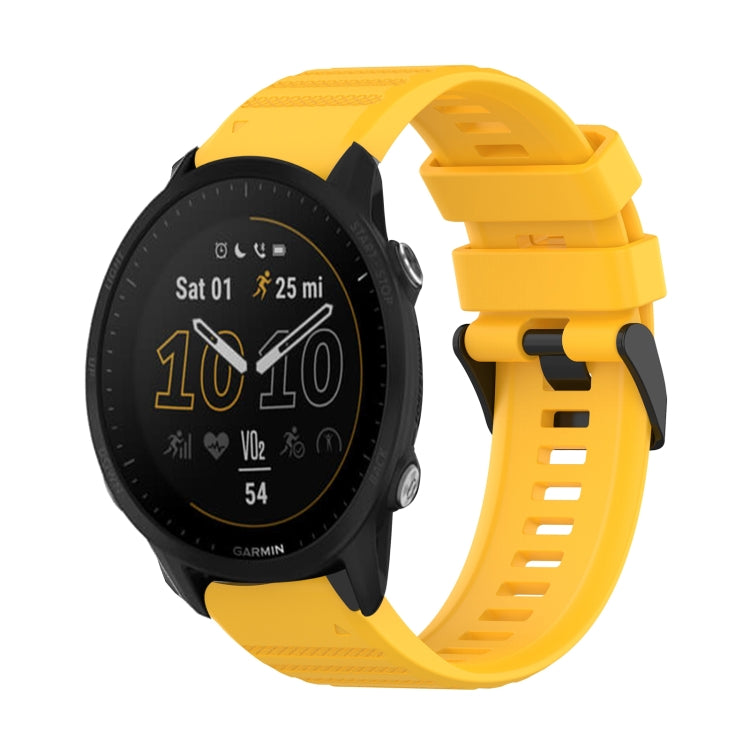 For Garmin Forerunner 955 22mm Horizontal Texture Silicone Watch Band with Removal Tool