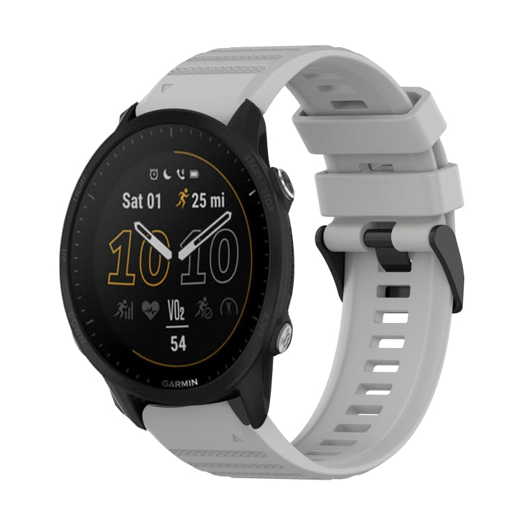 For Garmin Forerunner 955 22mm Horizontal Texture Silicone Watch Band with Removal Tool