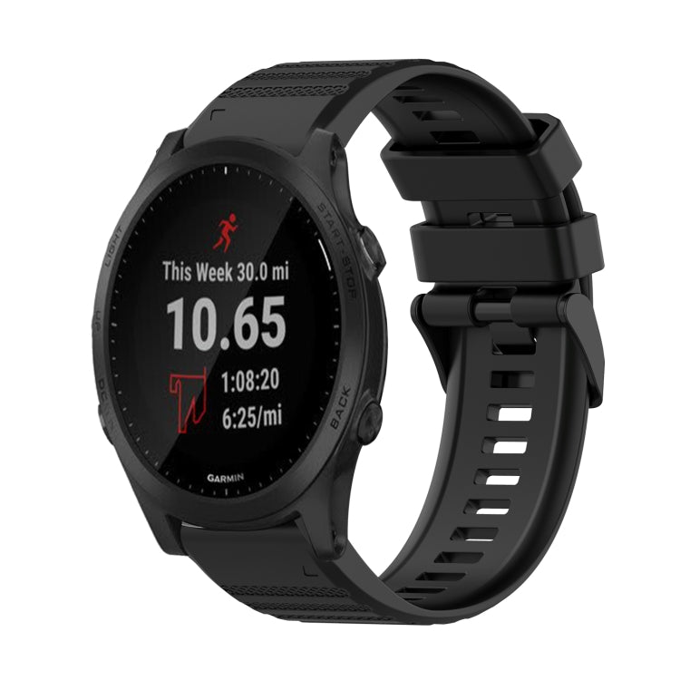For Garmin Forerunner 945 22mm Horizontal Texture Silicone Watch Band with Removal Tool