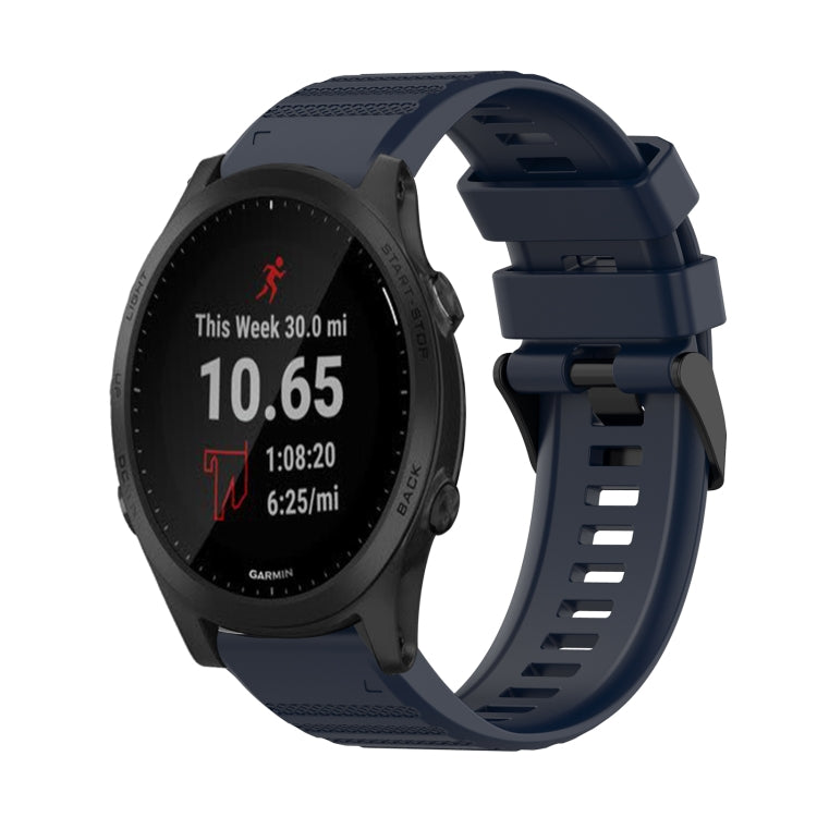 For Garmin Forerunner 945 22mm Horizontal Texture Silicone Watch Band with Removal Tool