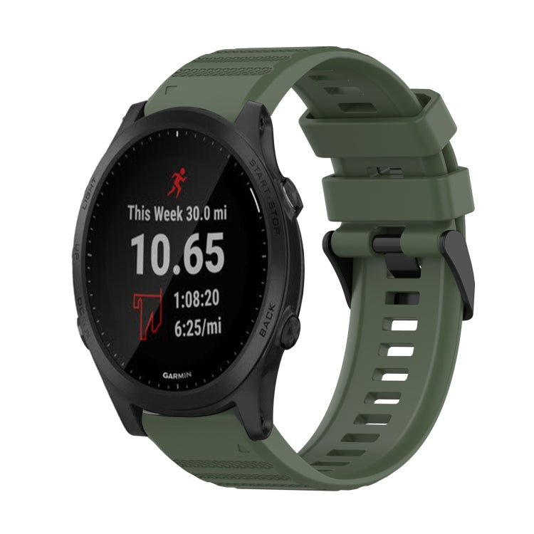 For Garmin Forerunner 945 22mm Horizontal Texture Silicone Watch Band with Removal Tool
