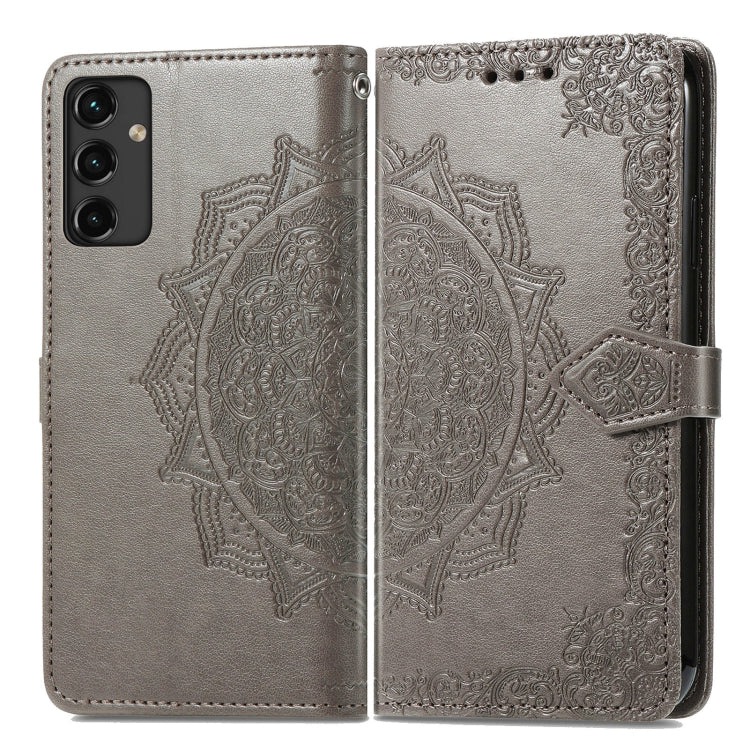 For Samsung Galaxy A14 5G Mandala Flower Embossed Leather Phone Case