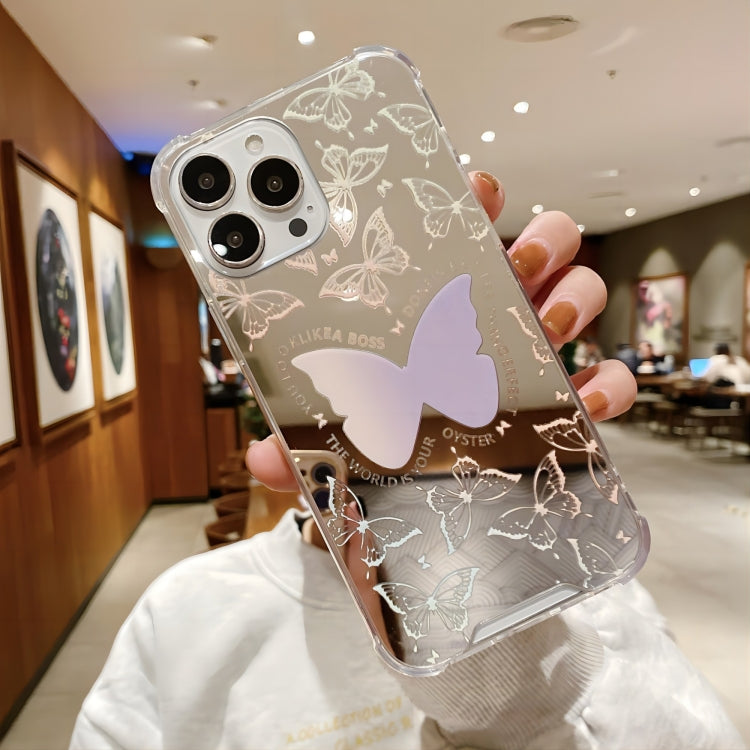 For iPhone 14 Pro Max Color Painted Mirror Phone Case