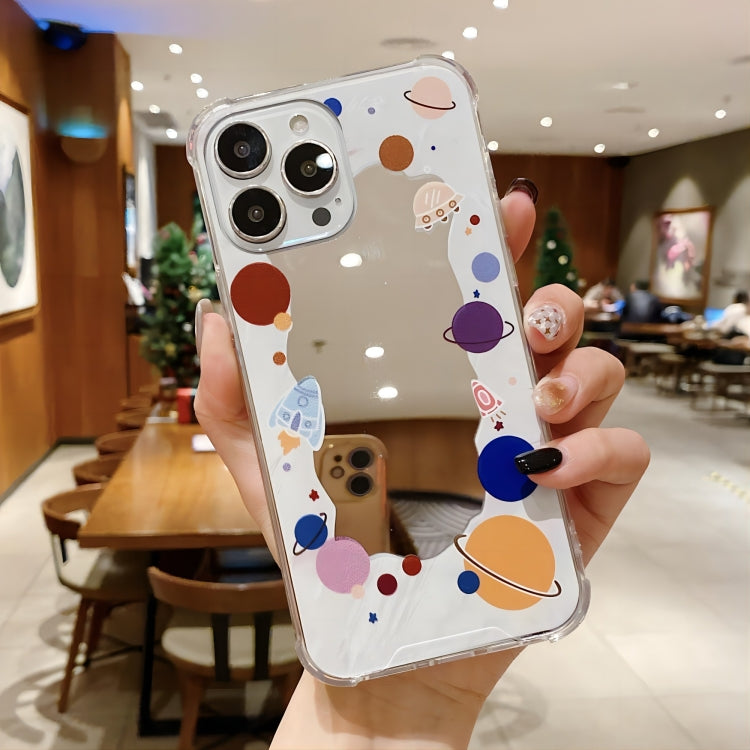 For iPhone 14 Pro Max Color Painted Mirror Phone Case