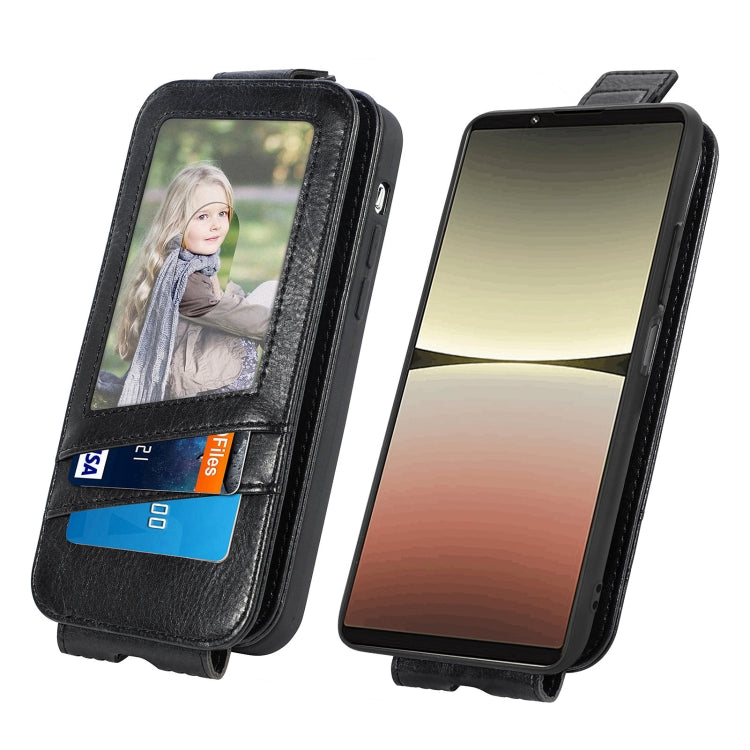 For Sony Xperia 5 IV Zipper Wallet Vertical Flip Leather Phone Case
