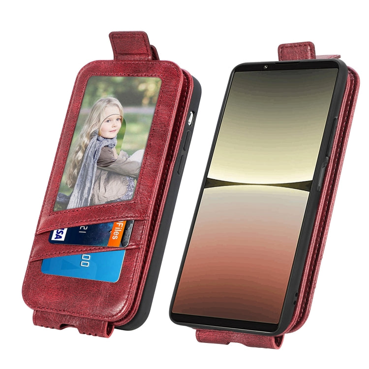 For Sony Xperia 5 IV Zipper Wallet Vertical Flip Leather Phone Case