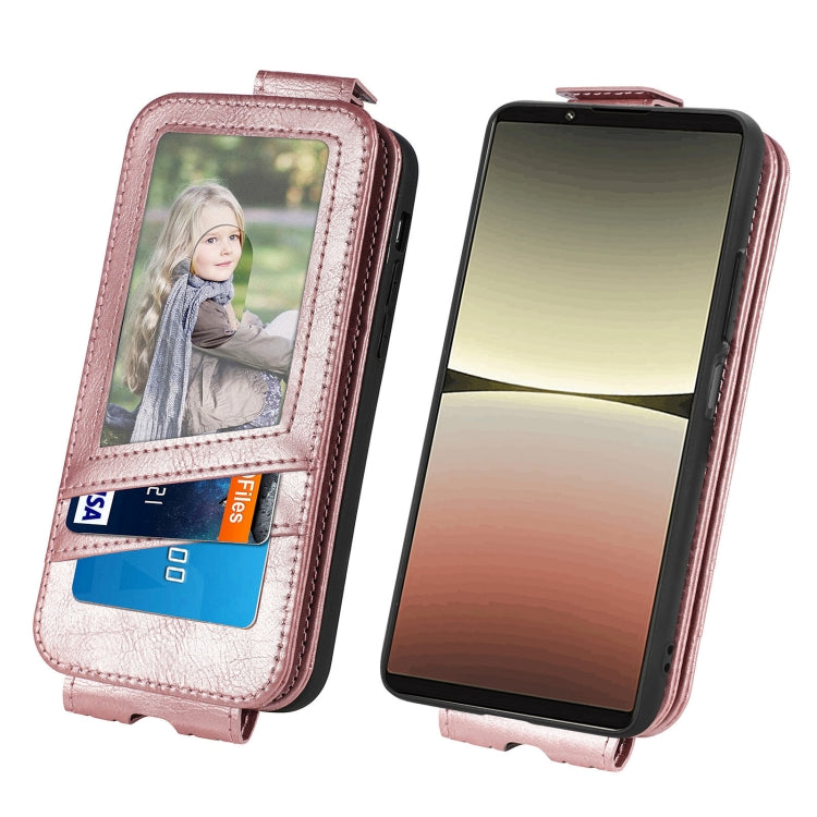 For Sony Xperia 5 IV Zipper Wallet Vertical Flip Leather Phone Case