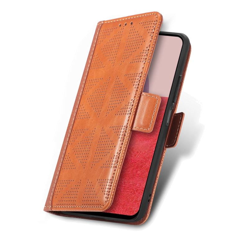 For Samsung Galaxy A14 5G Grid Leather Flip Phone Case