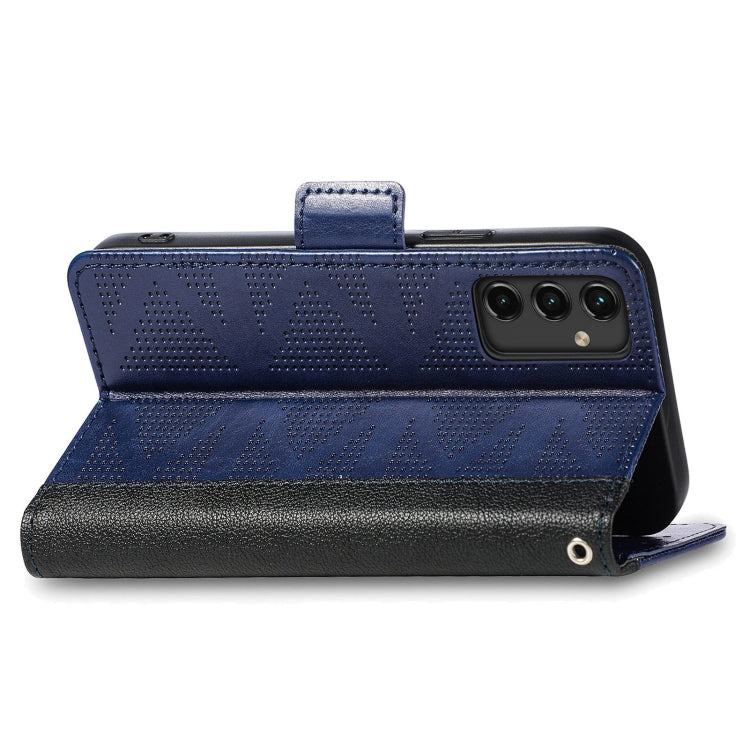For Samsung Galaxy A14 5G Grid Leather Flip Phone Case