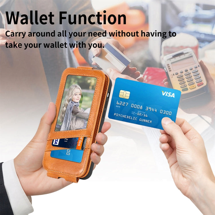 For Xiaomi Redmi A1 Zipper Wallet Vertical Flip Leather Phone Case