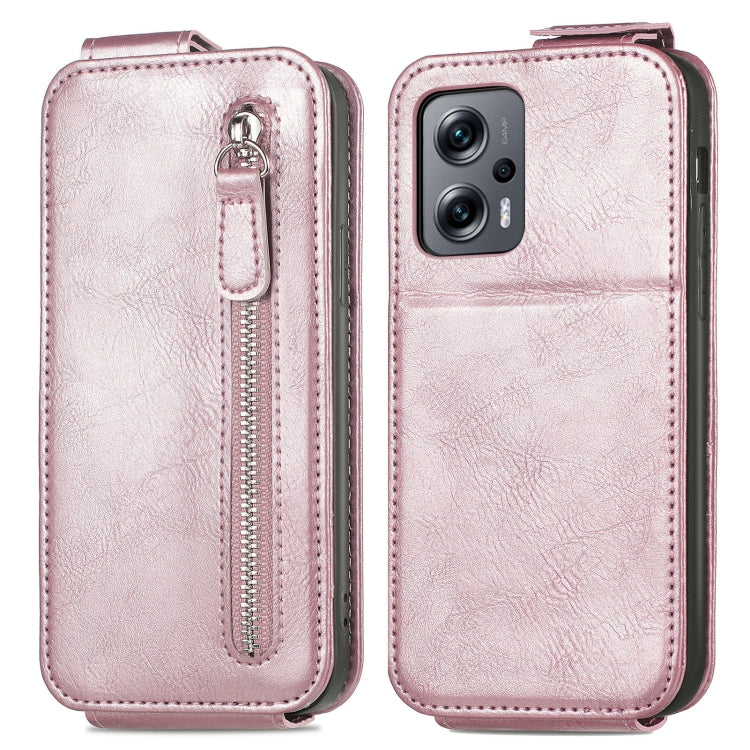 For Xiaomi Redmi Note 11T Zipper Wallet Vertical Flip Leather Phone Case