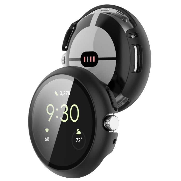 For Google Pixel Watch Tempered Glass Film PC Watch Case