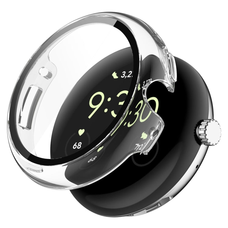 For Google Pixel Watch Tempered Glass Film PC Watch Case