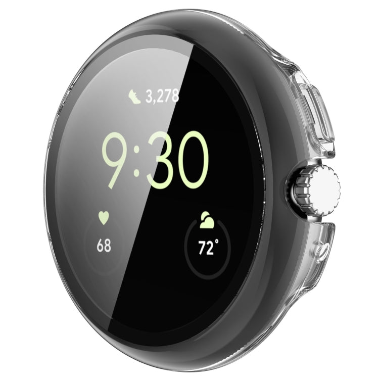 For Google Pixel Watch Tempered Glass Film PC Watch Case