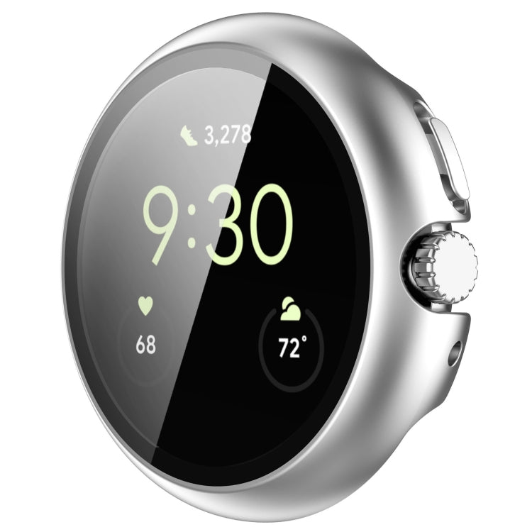 For Google Pixel Watch Tempered Glass Film PC Watch Case