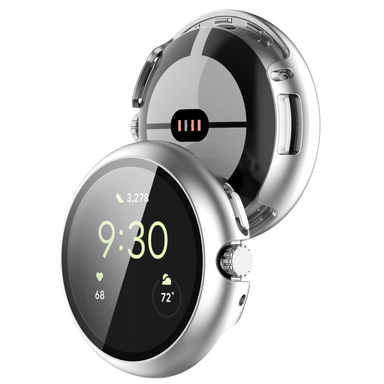 For Google Pixel Watch Tempered Glass Film PC Watch Case