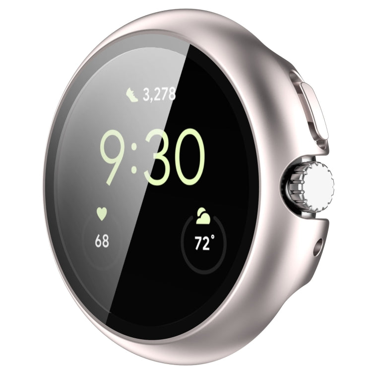 For Google Pixel Watch Tempered Glass Film PC Watch Case