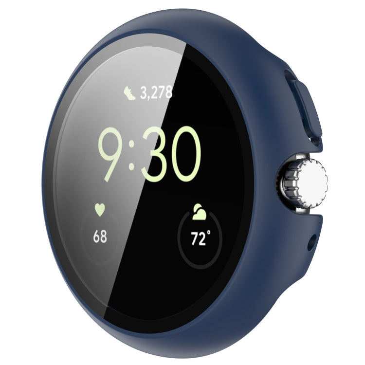 For Google Pixel Watch Tempered Glass Film PC Watch Case