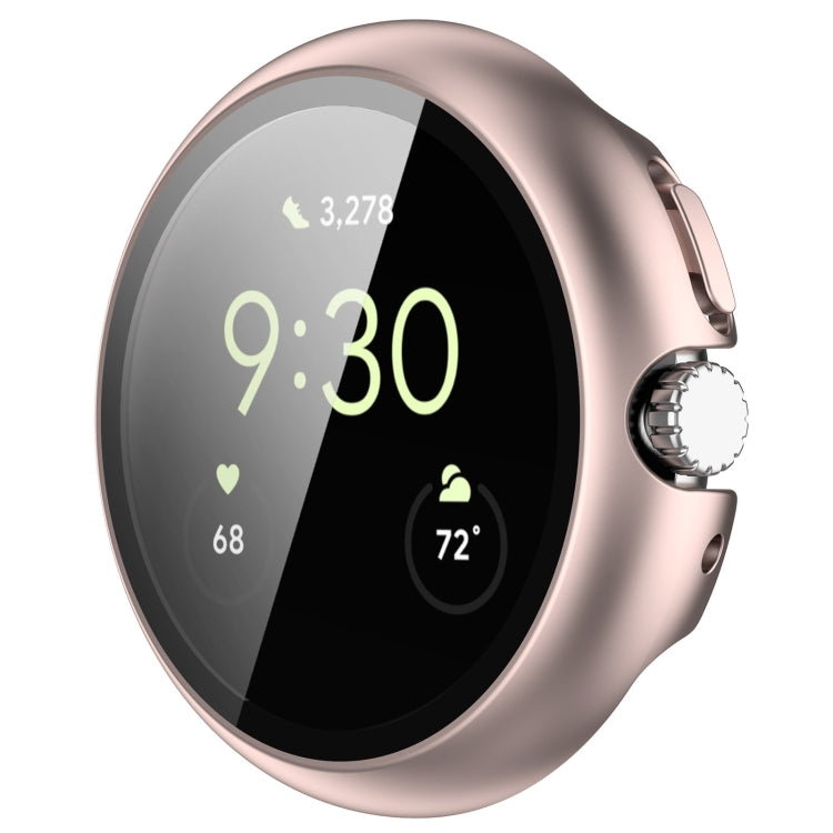 For Google Pixel Watch Tempered Glass Film PC Watch Case