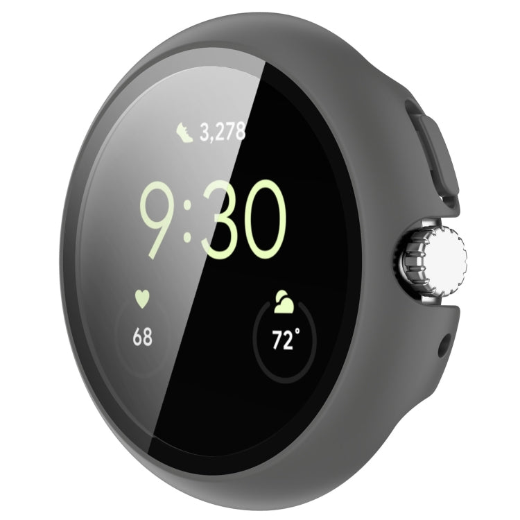 For Google Pixel Watch Tempered Glass Film PC Watch Case