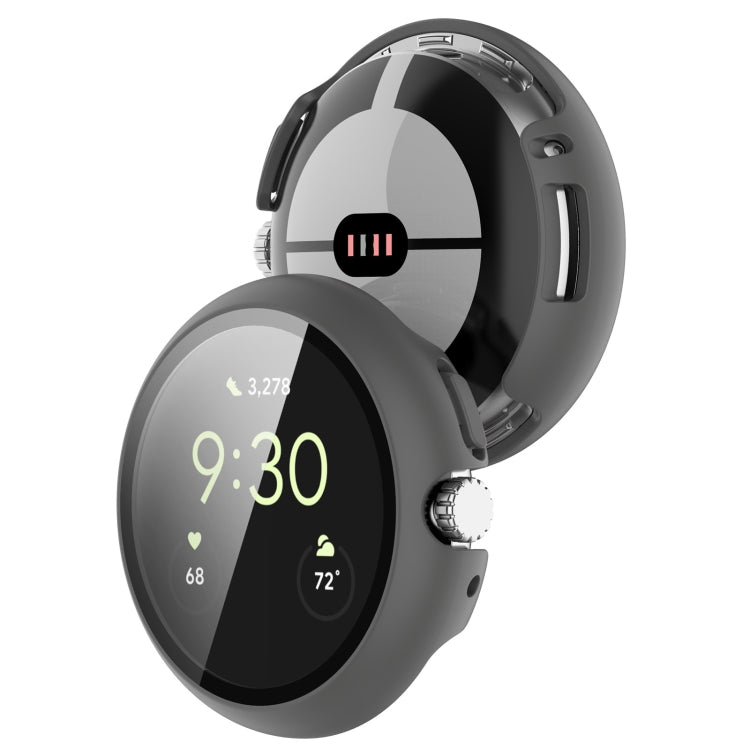 For Google Pixel Watch Tempered Glass Film PC Watch Case