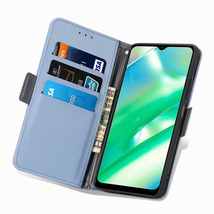 For Realme C33 Stereoscopic Flowers Leather Phone Case